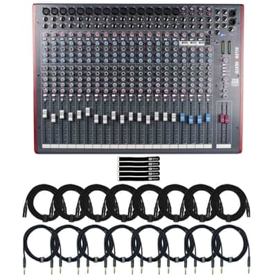 Allen & Heath ZED-24 24 Channel Multipurpose PA Live Mixer w Cables Package image 1