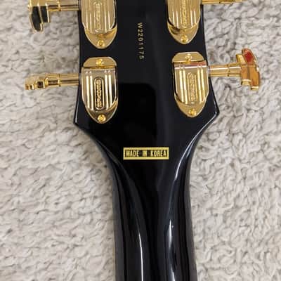 D'Angelico Excel DC Semi-Hollow Body Electric Guitar w/Hard Case, Solid Black image 6