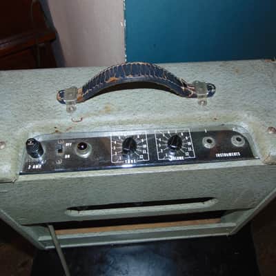 FENDER WHITE / PRINCETON GUITAR AMP 1962 - GREY image 5