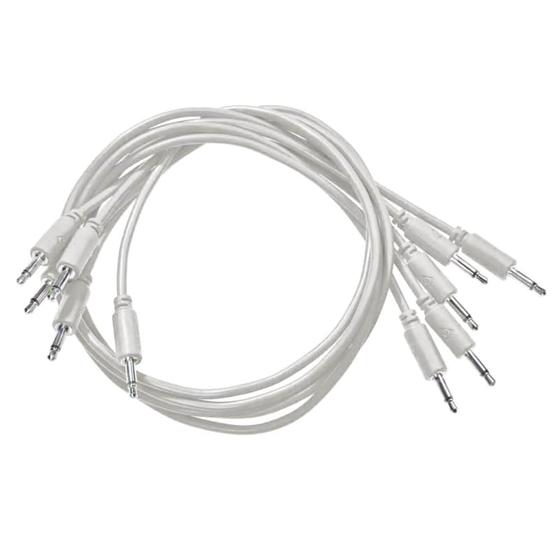 Black Market Modular Eurorack Patch Cables (100cm - Grey - 5 Pack) image 1