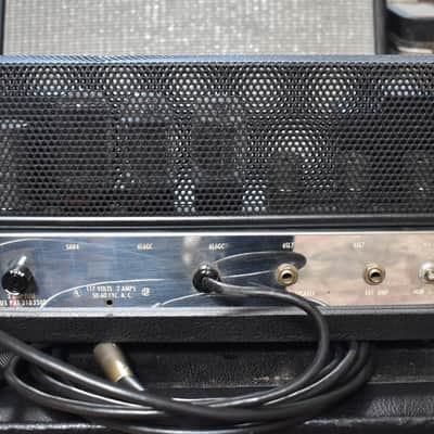 1967 Ampeg B-15N Portaflex Tube Amplifier Flip-Top Modified Black w/ 1x15" Cabinet image 9
