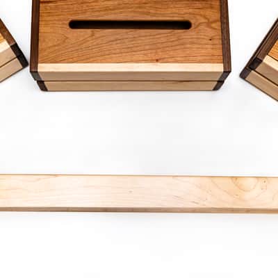 Custom made Hardwood Pedalboard Large 600x150x50mm image 4