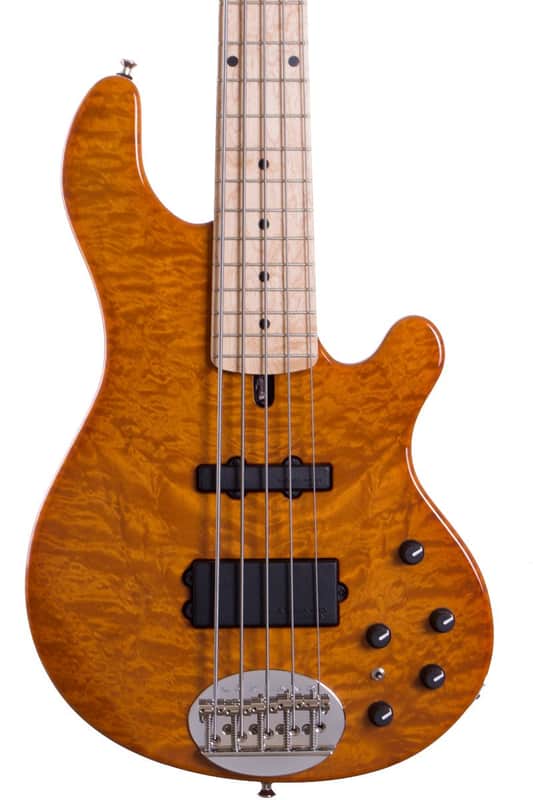 Lakland 55-94 Deluxe 5 String Translucent Amber image 1