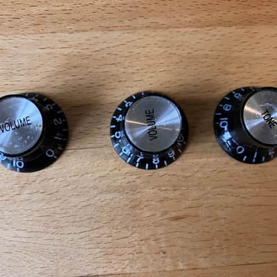Epiphone Thunderbird Bass Guitar Control Knobs x 3 2010 China Ltd Edition Custom Shop image 1