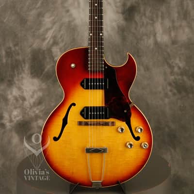 1962 Gibson ES-125 TDC Sunburst w/flame maple top image 2