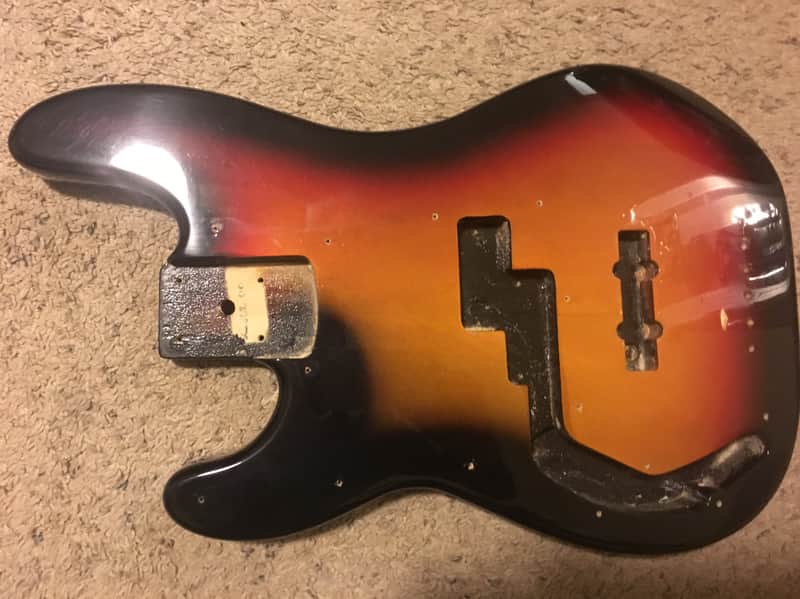 Fender Squier LH PJ Bass Body 2010s 3TSB image 1