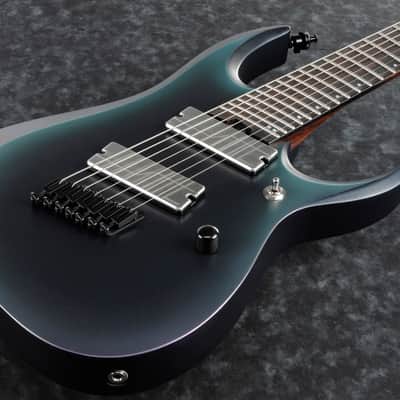 Ibanez RGD71ALMS-BAM Axion 7-String Multi-Scale Black Aurora Burst Matte image 5