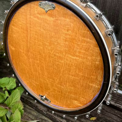The Bacon Blue Ribbon Style A Tenor Banjo with Original Koverite Case Natural 1920s image 10