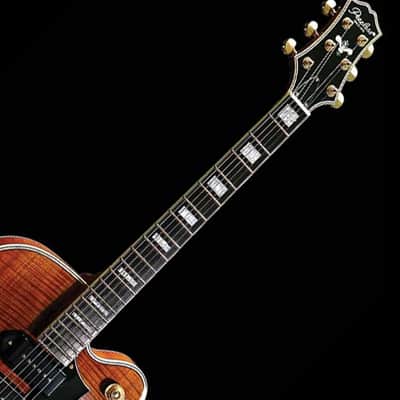 Peerless Wizard Custom Archtop Hollow Body Jazz Electric Guitar Flame Maple Rosewood 3 P90 Pickups image 3