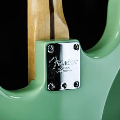 2009 Fender FSR American Standard Stratocaster with Matching Headstock surf green image 12