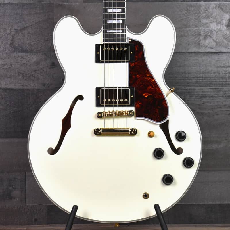 Epiphone Inspired by Gibson Custom 1959 ES-355 - Classic White with Hard Shell Case image 1