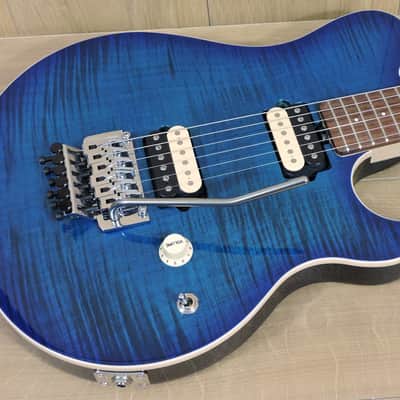 Musicman AXIS Balboa Blue Burst Flame image 1