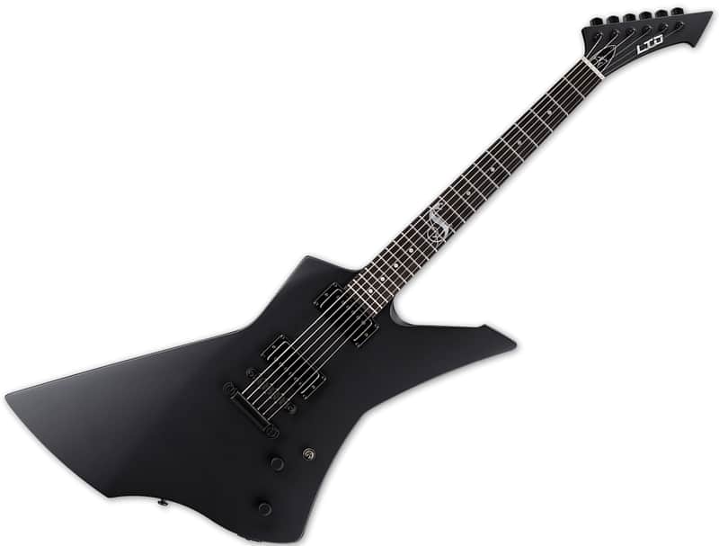 ESP LTD James Hetfield Snakebyte Electric Guitar in Black Satin B-Stock image 1