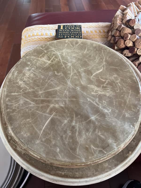 Calf skin drum head 14” calf skin snare side 60s image 1