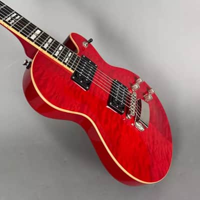 Hagstrom Select Swede Quilted Red Exotic Burl Maple Top inkl. Gigbag image 9