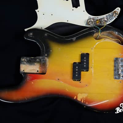 ALL ORIGINAL, 8.3LB! 1969 Fender Precision Bass Sunburst image 14