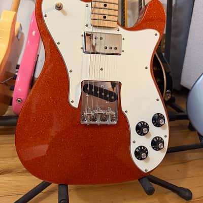 Fender Limited Edition '72 Telecaster Custom (Pre-Vintera) with Maple Fretboard 2018 - Orange Sparkle image 2