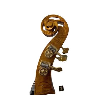 Hand Made flat back 5 strings Upright double bass 3/4 ,Maple back and Spruce woo image 7