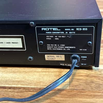Rotel RCD-855 High Performance Dual D/A Converter Compact disc cd Player Audio image 11