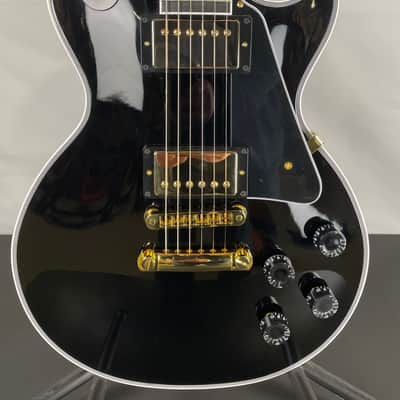 Gibson Custom Shop Les Paul Custom Electric Guitar, Ebony Fingerboard, Ebony image 3