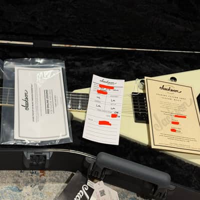 Jackson King V Custom Shop KBJ "James Hetfield" Master of Puppets 2024 - Ivory image 8