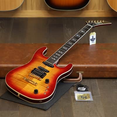 1986 Gibson US-1 Super Strat Electric Guitar Flamed Sunburst + OHSC image 1