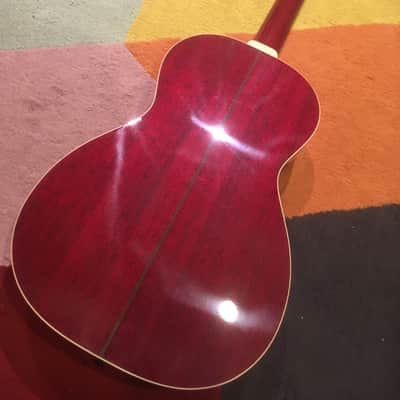 Fender Japan YC-25H Catalina Hanako early 1980s red acoustic Terada 1982-85 MIJ Made in Japan image 8