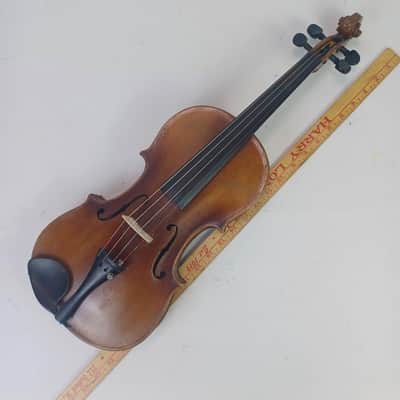 Johann Baptist Schweitzer Violin 4/4 Hieronymi Amati Pestini 1813 Vintage +Case image 13