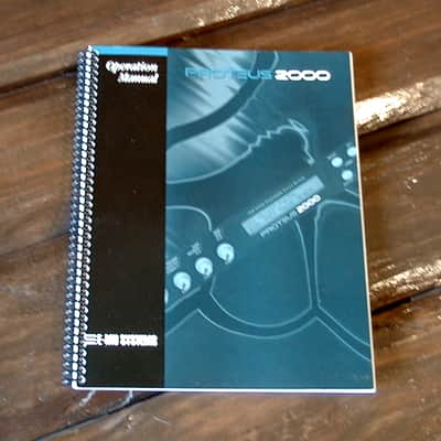 E-Mu Proteus 2000 Original Operating Manual, with Addendum, Version Update, EXC
