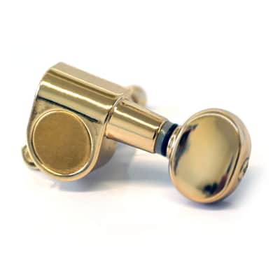 Guitar Anatomy Vintage Tuners for Stratocaster and Telecaster Guitars  6 Inline  GA22 Machine Heads - Gold 6-in-line RH