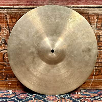 13" Zildjian A 1940s-50s Trans Stamp / 2nd Stamp Hi-Hat Cymbal Pair 446g/538g *Video Demo* image 6