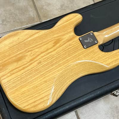 1977 Fender Fretless Precision Bass Natural Ash image 3