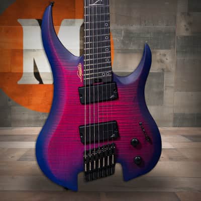Legator Ghost G7FSS Seven String Electric Guitar - Hyper Nova Blue (G7FSS-HB) image 1