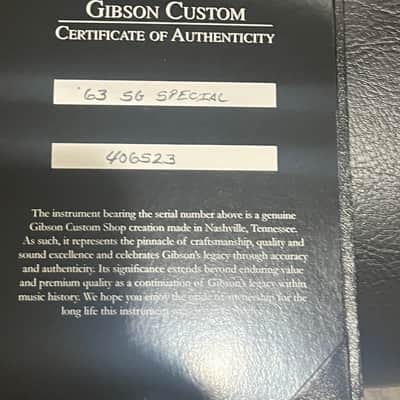 Gibson Made 2 Measure Custom Shop ‘63 SG Special Reissue image 10