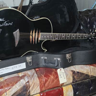 DAVE MUSTAINE's Artist Owned Dean Mako Florentine Acoustic Guitar NAMM, MEGADETH Endgame Album Recorded, Vevo Unplugged Concert Tour Played - Signed image 13