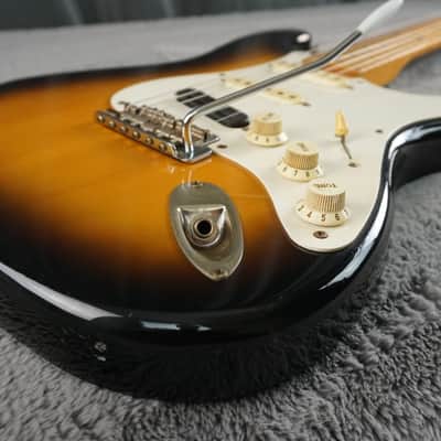 1987 MIJ Squier Stratocaster Fujigen E-Series Sunburst w/ ESP Rail Pickup & Fender Case image 5