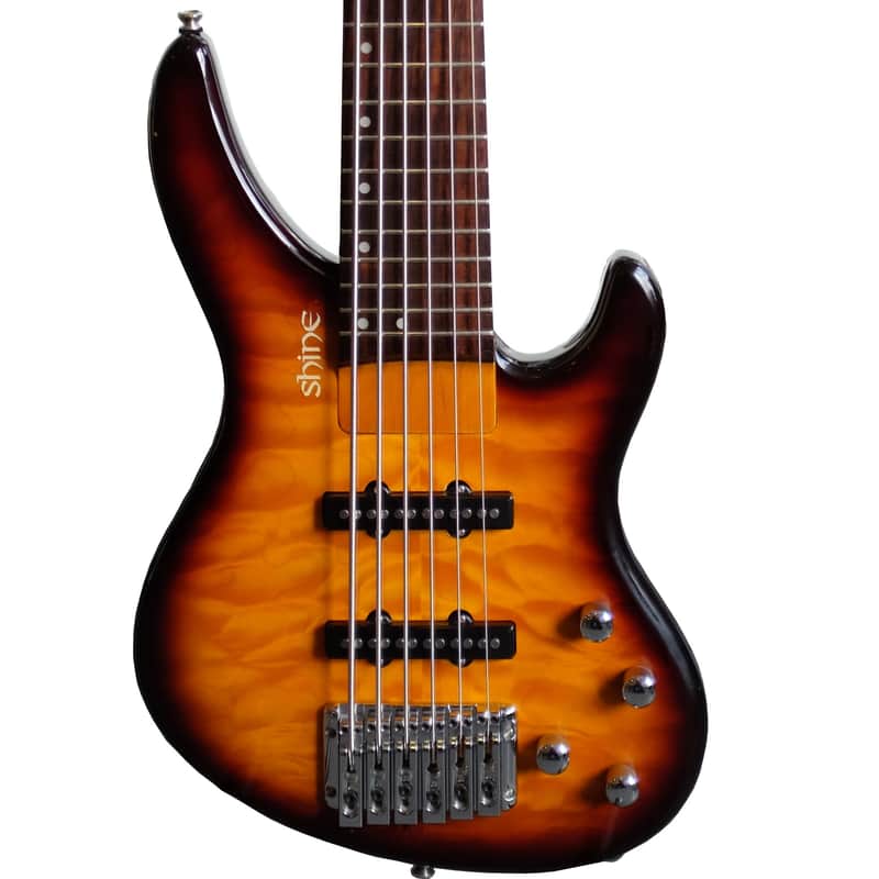 Shine 6 String Bass Sunburst (Second Hand) image 1