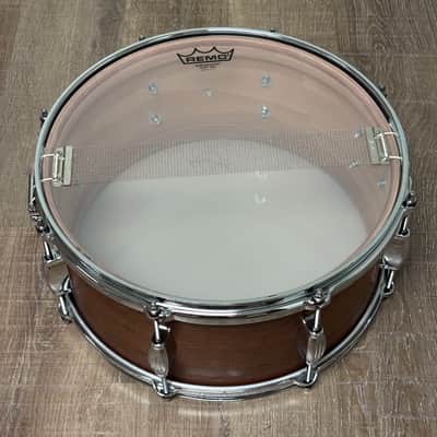 George Way Dunnett GW654T-TM 6.5 X 14'' Nyatoh Snare Drum 2017 - Dark Brown Matte Lacquer image 10