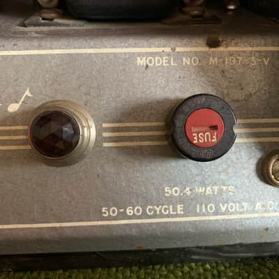 Magnatone Varsity Lap Steel and Amp Set 1950 Grey Pearloid image 13