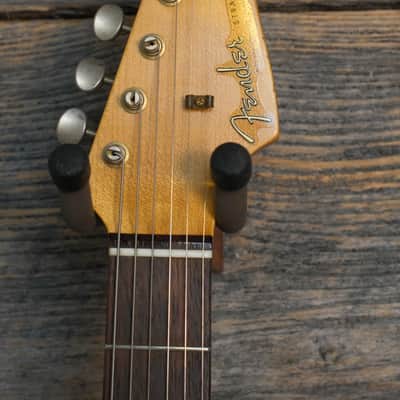 Used Fender Custom Shop 1963 Stratocaster Heavy Relic - Sherwood Metallic w/OHSC image 9