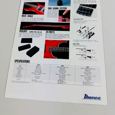 Ibanez Dealer Pack – Roadstar II, X Series & Price List 1984 image 3