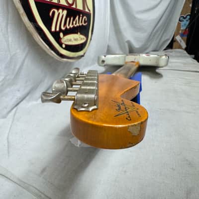 Fender USA Custom Shop Limited Edition White Lightning Stratocaster FR HSS 22 Guitar with COA + Case 2023 - Olympic White top / Candy Apple Red bottom / Rosewood fingerboard image 25