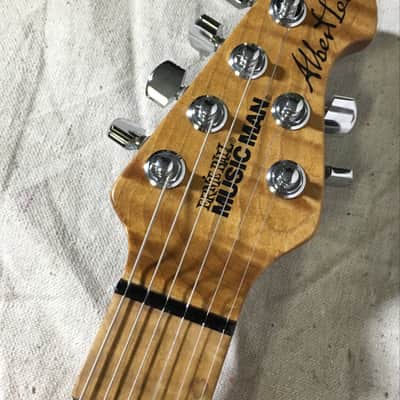 Music Man Albert lee Trans blue roasted Maple Neck Upgrade image 7