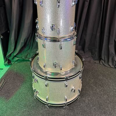 Ludwig 1970s 3 Ply Silver Sparkle "Bonham" Set. (Almost) Excellent!! image 5