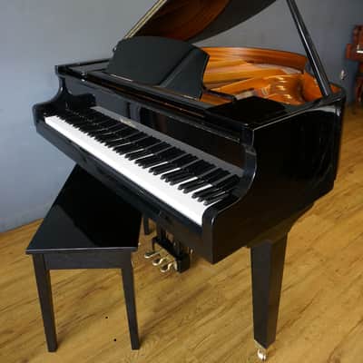 Wurlitzer C143 Petite Baby Grand Piano Polished Ebony image 2