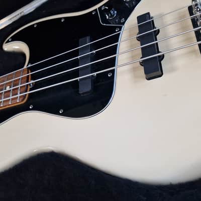 Fender American Standard Jazz Bass Custom Upgrades Olympic White 2015 image 7
