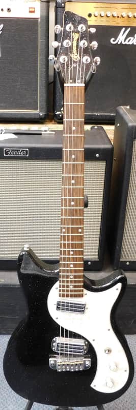 Brownsville Impala Model Electric Guitar in Black Sparkle image 1