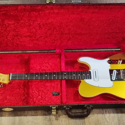 MyDream Partcaster Custom Built - Gold Charlie Christian Quarter Sawn image 1