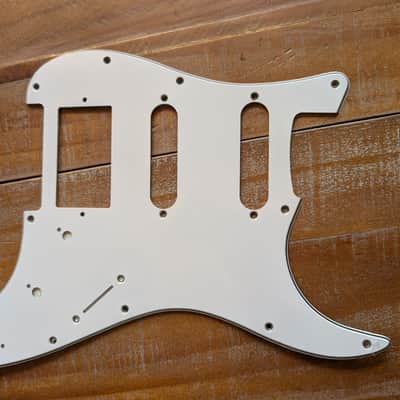 Unbranded Qty-2 Stratocaster 3-Ply HSS 12 Hole Guitar Pickguards White Un-Used image 3