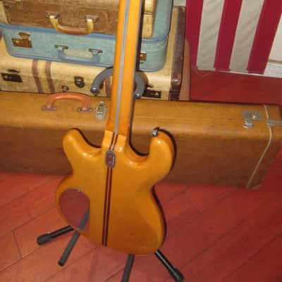 1979 Kramer DMZ4001 Electric Bass Natural w Original Hardshell Case image 5